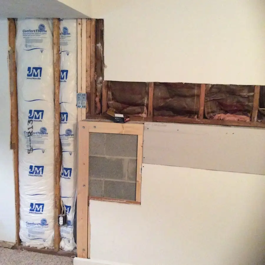 Wall insulation replacement during Contents Cleaning & Restoration in Burbank